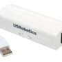 U.S. Robotics USR5637 56K USB Controller Dial-Up External Fax Modem with Voice