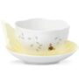 Lenox Butterfly Meadow Figural Cup and Saucer Set, Yellow