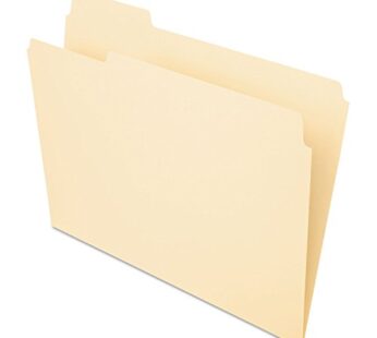 Pendaflex File Folders, Letter Size, 1/3 Cut, Manila, 100 per Box (752 1/3)