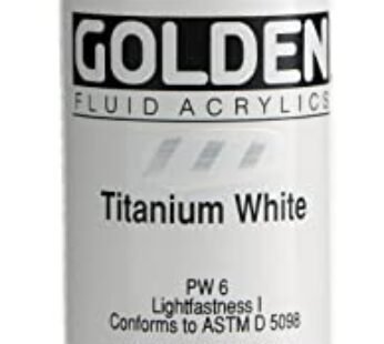 Golden Fluid Acrylic Paint 1 Ounce-Titanium White