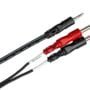 Hosa CMP-153 3.5 mm TRS to Dual 1/4" TS Stereo Breakout Cable, 3 Feet, Laptop