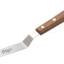 Ateco 1385 Offset Spatula with 4.5-Inch Stainless Steel Blade, Wood Handle, 4.5 Inch, natu