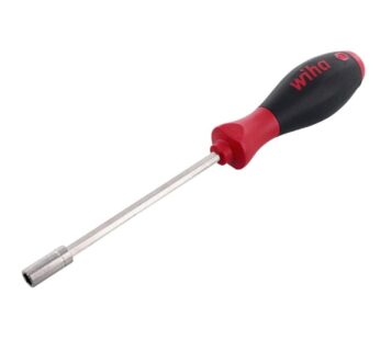 Wiha 38450 Bit Holding Screwdriver with SoftFinish Handle, 1/4″ x 125mm