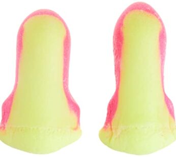 Howard Leight by Honeywell Laser Lite High Visibility Disposable Foam Earplugs, Pink/Yello