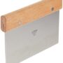 Winco Stainless Steel Dough Scraper with Wood Handle