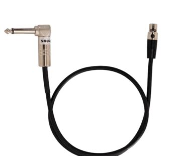 Shure WA304 2′ Instrument Cable, 4-Pin Mini Connector (TA4F) with Right-Angle 1/4″ Connect