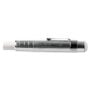 Charles Leonard Pen Style Aluminum Chalk Holder with Chalk, Silver (74541)