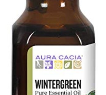 Aura Cacia Pure Wintergreen Essential Oil | 0.5 fl. oz. | Gaultheria fragrantissima