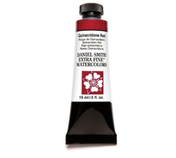 Daniel Smith 284600091 Extra Fine Watercolor 15ml Paint Tube, Quinacridone, Red, 0.5 Fl Oz