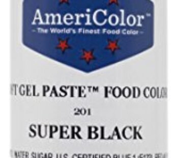 Food Coloring AmeriColor – Super Black Soft Gel Paste, 4.5 Ounce