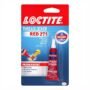 Loctite Threadlocker Red 271 - Permanent Thread Lock Glue for Nuts, Bolts, & Fasteners, Hi
