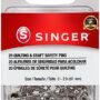 SINGER 00206 Quilting and Craft Safety Pins, Size 3, 20-Count,