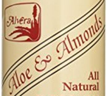 Alvera All Natural Roll-on Deodorant Aloe and Almonds – 3 Oz, 3 Fluid Ounce