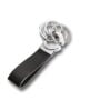 TROIKA Key-Click ? KR8-02/LE ? Keyring with Practical"Click-Lock" ? 3 Metal Rings ? Leathe