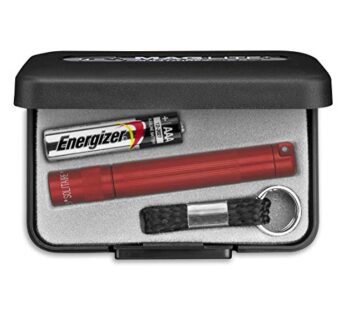 Maglite Solitaire Incandescent 1-Cell AAA Flashlight in Presentation Box Red
