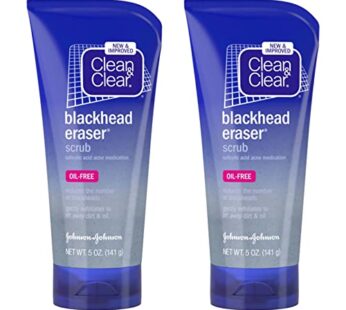 Clean & Clear Blackhead Eraser Oil-Free Facial Scrub with 2% Salicylic Acid Acne Medicatio