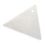 Ateco 3 Sided Comb Cake Decorating Tool, 4 x 3.5, silver