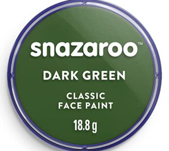 Snazaroo Classic Face and Body Paint, 18.8g (0.66-oz) Pot, Dark Green