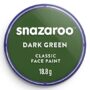Snazaroo Classic Face and Body Paint, 18.8g (0.66-oz) Pot, Dark Green