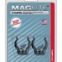 Maglite Black Universal Mounting Brackets for C-Cell Flashlight, 2 pk