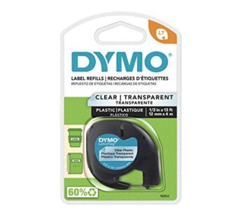DYMO – DYM16952 Authentic LetraTag Labeling Tape for LetraTag Label Makers, Black Print on