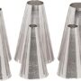 Ateco 810 - 10 Piece Plain Tube Set, Stainless Steel Pastry Tips, Sizes 0 - 9