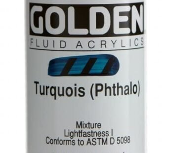 Golden Fluid Acrylics – Turquois (Phthalo) – 1 oz Bottle