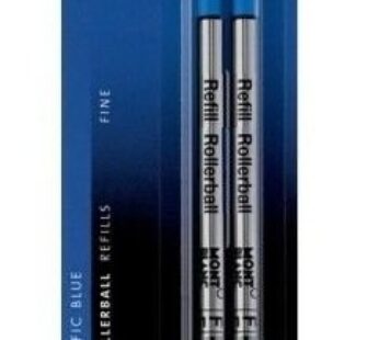 Montblanc Rollerball Refills Blue Fine 2 Per Pack