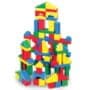 Melissa & Doug Wooden Building Blocks Set - 100 Blocks in 4 Colors and 9 Shapes - FSC Cert