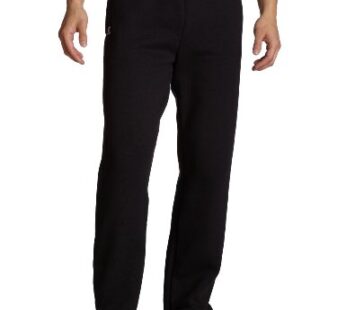 Russell Athletic Men’s Dri-Power Open Bottom Sweatpants with Pockets, Black, X-Large