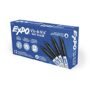 EXPO Vis-?-Vis Wet Erase Markers, Fine Point, Black, 12 Count