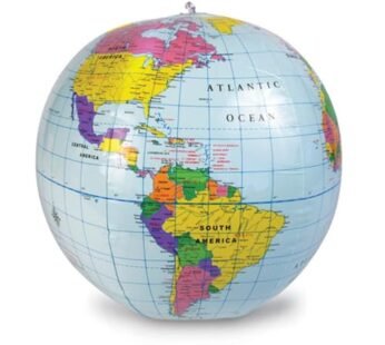 Learning Resources Inflatable 12 inch Globe – Ages 6+ Earth Globe, Geography for Kids