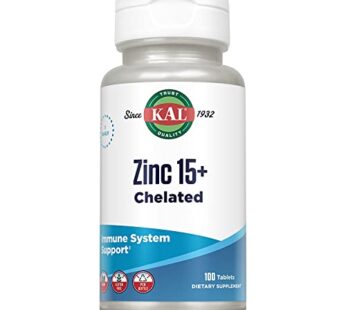 KAL Zinc 15+ with Betaine HCl & Trace Minerals, Healthy Metabolism & Immune System Functio