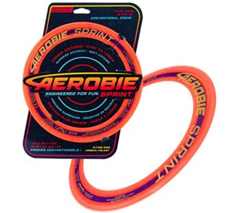 Aerobie 10 Inch Sprint Ring Outdoor Flying Disc – Colors May Vary, Assorted