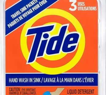 Tide Liquid Travel Sink Packets, 3-Count