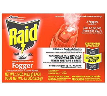 Raid Concentrated Deep Reach Fogger 1.5 Ounce (3 Count)