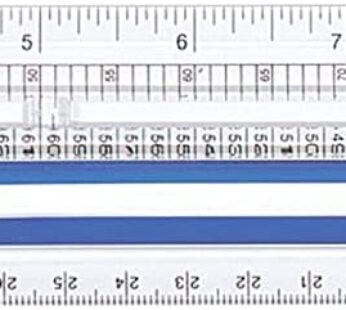 Westcott Data Processing Magnifying Ruler, 12-Inches, Clear (14125)
