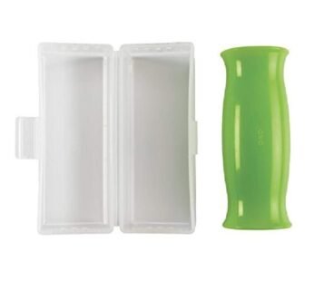 OXO Good Grips Silicone Garlic Peeler with Stay-Clean Storage Case,Clear,1EA