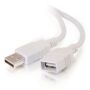 C2G Legrand USB Long Extension Cable, USB A to A Cable, Black Plug and Play Cable, 2 Meter
