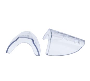 H.L. Bouton Slip-On Sideshields for safety glasses, Clear Flexible, One pair, 99705