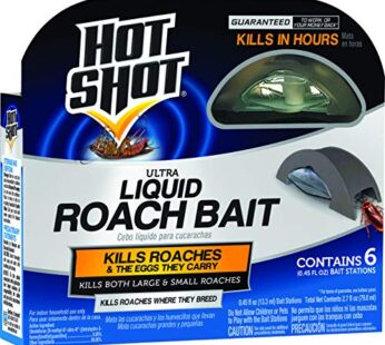 Hot Shot Liquid Roach Bait, Roach Killer, 1 Pack, 6-Count