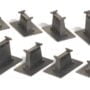 Bachmann Trains 14 PC. E-Z TRACK GRADUATED PIER SET - HO Scale