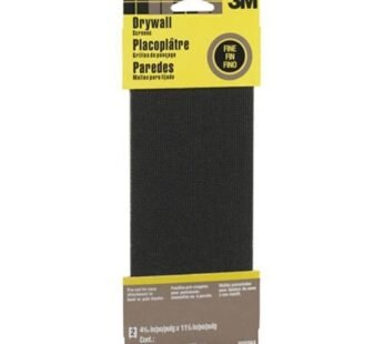 3M Fine 9089NA Drywall Sanding Screen, 4 3/16in x 11 1/4 in, 2-Sheet Grit, 2 Count
