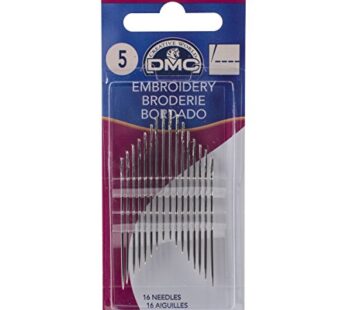 DMC 1765-5 Embroidery Hand Needles, 15-Pack, Size 5