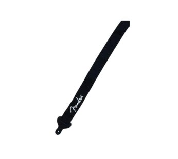 Fender Logo Guitar Strap, 2in, Black with White Logo