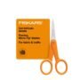 Fiskars Premier No. 5 Micro-Tip Orange-Handled Fabric Scissors - Double Loop Handle - Sewi