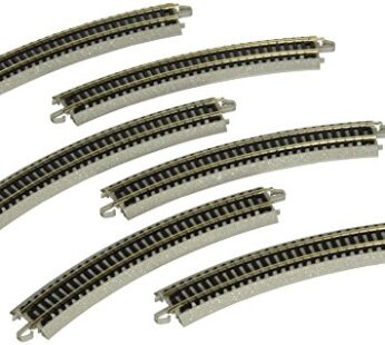 Bachmann Trains – Snap-Fit E-Z TRACK 11.25? RADIUS CURVED TRACK (6/card) – NICKEL SILVER R