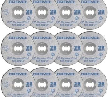 Dremel 456B EZ SpeedClic Cutting Wheels Accessory Set with 12 Metal Saw Cutting Discs for