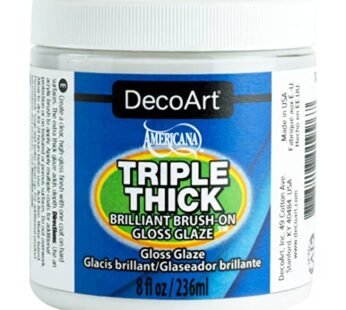 DecoArt Triple Thick Gloss Glaze – Jar, 8fl oz