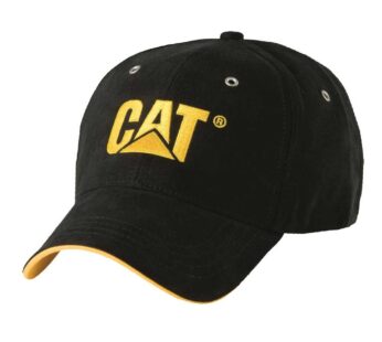 Caterpillar Men’s Trademark Microsuede Hats with Embroidered Front, Curved Bill with Contr